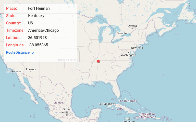 Map of Fort Heiman