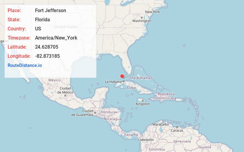 Map of Fort Jefferson