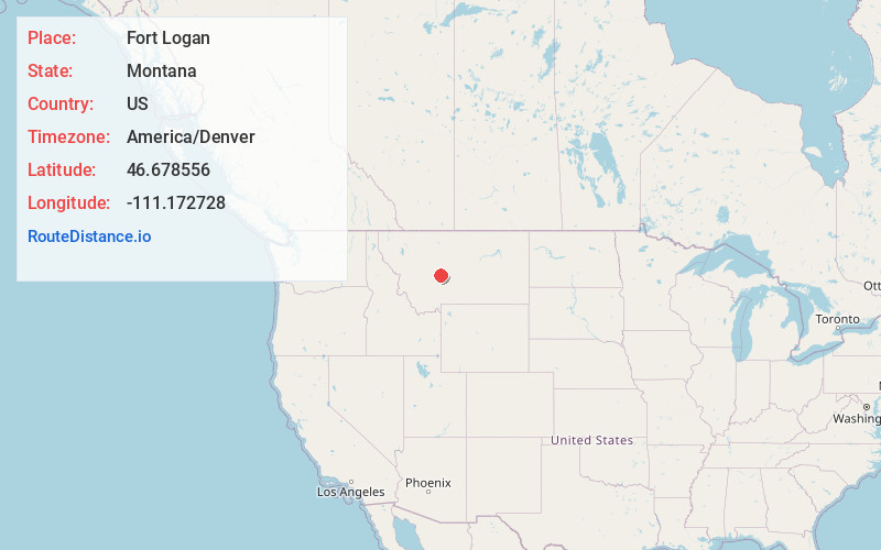 Map of Fort Logan