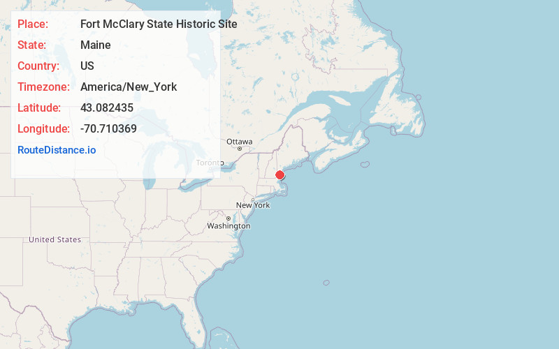 Map of Fort McClary State Historic Site