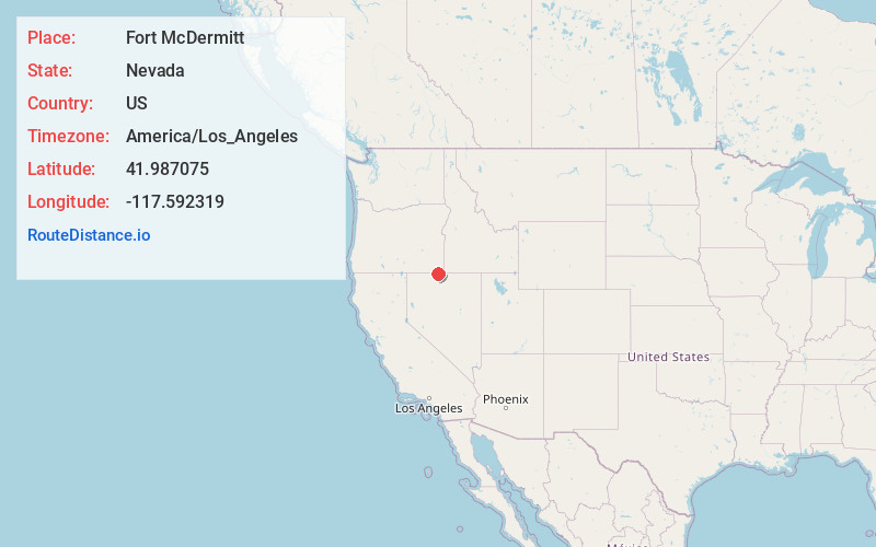 Map of Fort McDermitt