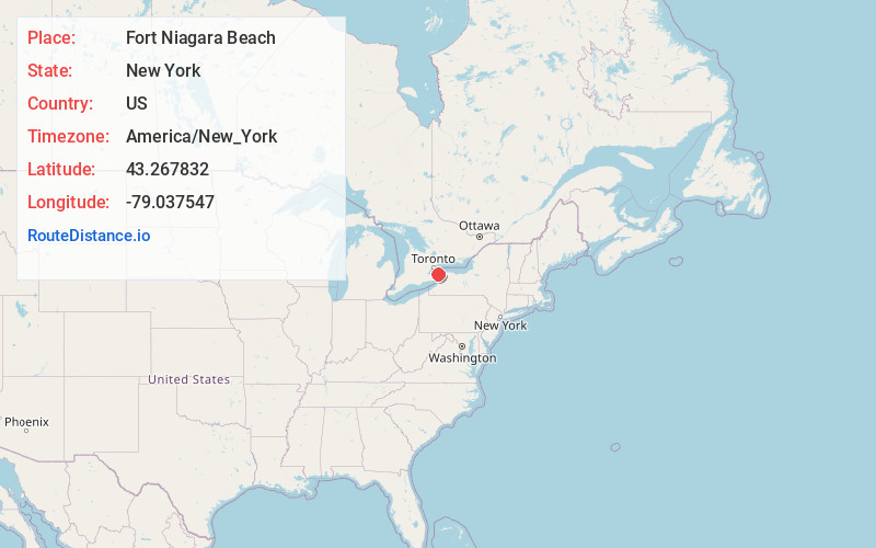Map of Fort Niagara Beach