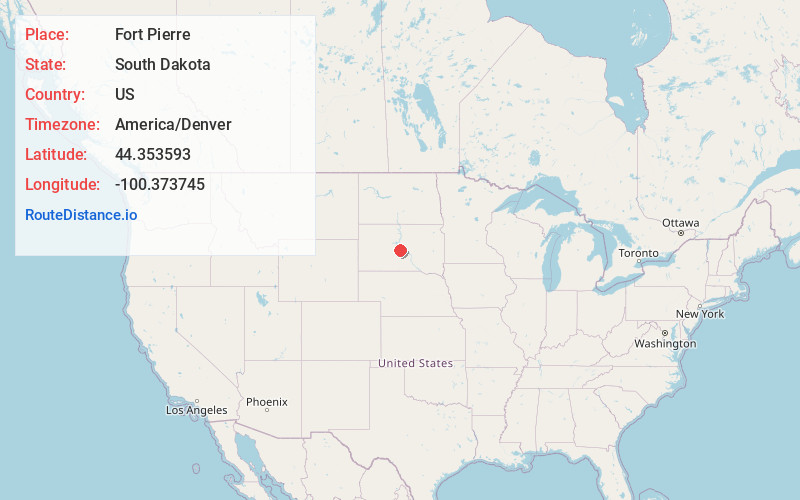 Map of Fort Pierre