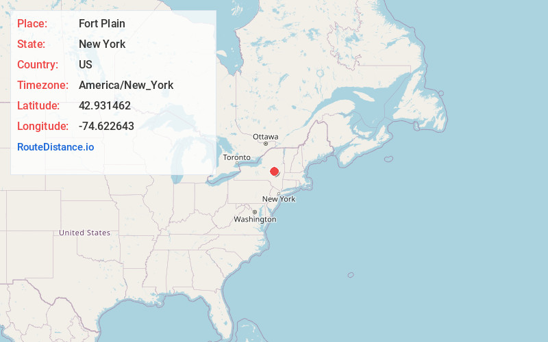 Map of Fort Plain