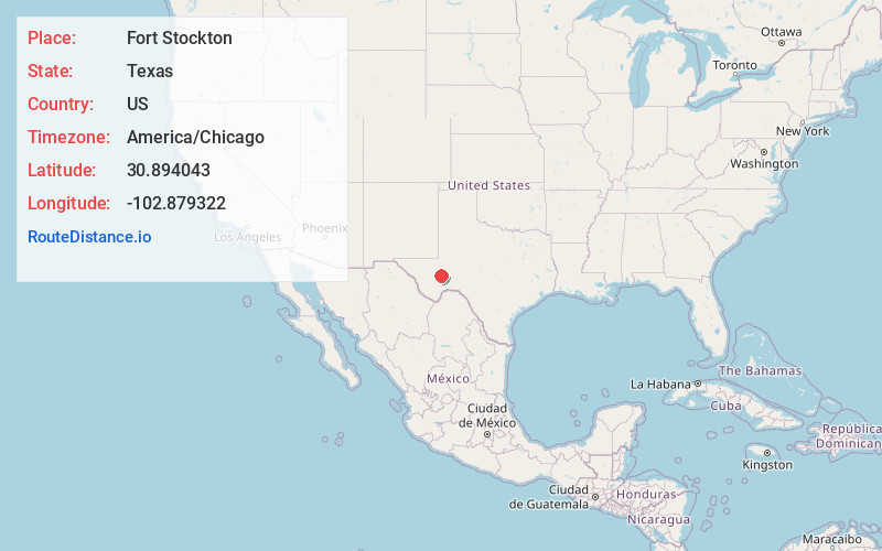 Map of Fort Stockton