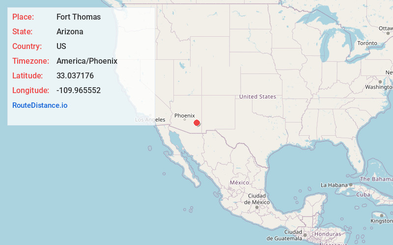 Map of Fort Thomas