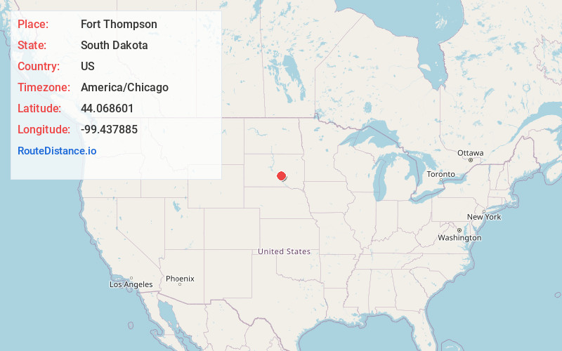 Map of Fort Thompson
