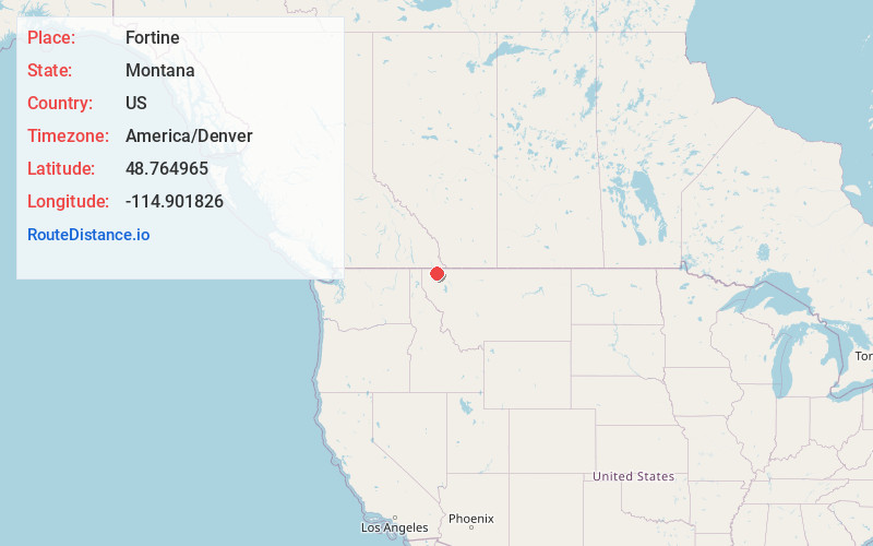 Map of Fortine