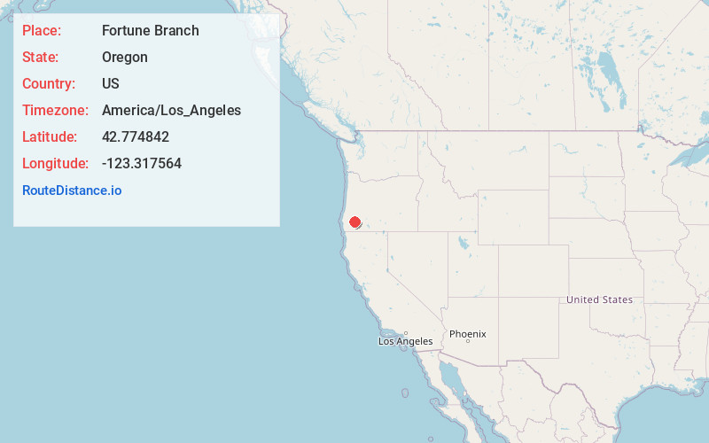Map of Fortune Branch