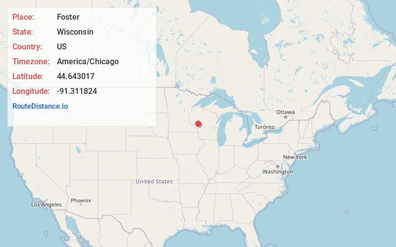 Map of Foster