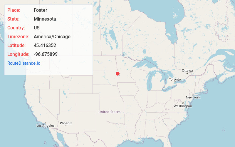 Map of Foster