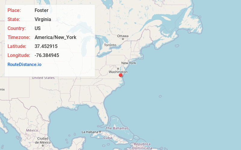 Map of Foster