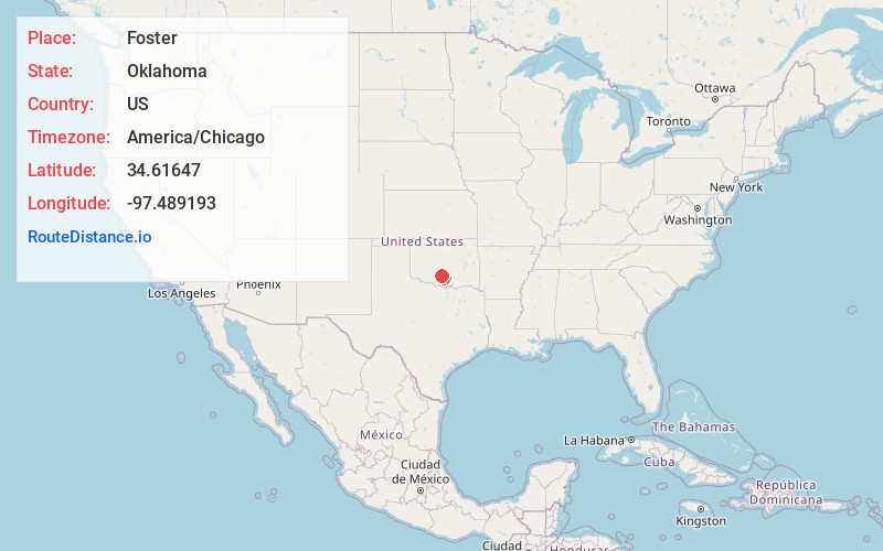 Map of Foster