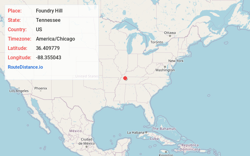 Map of Foundry Hill