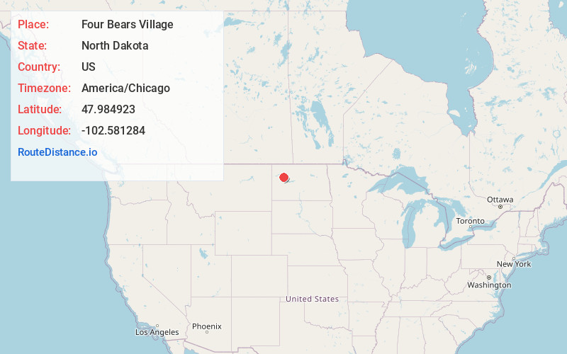 Map of Four Bears Village