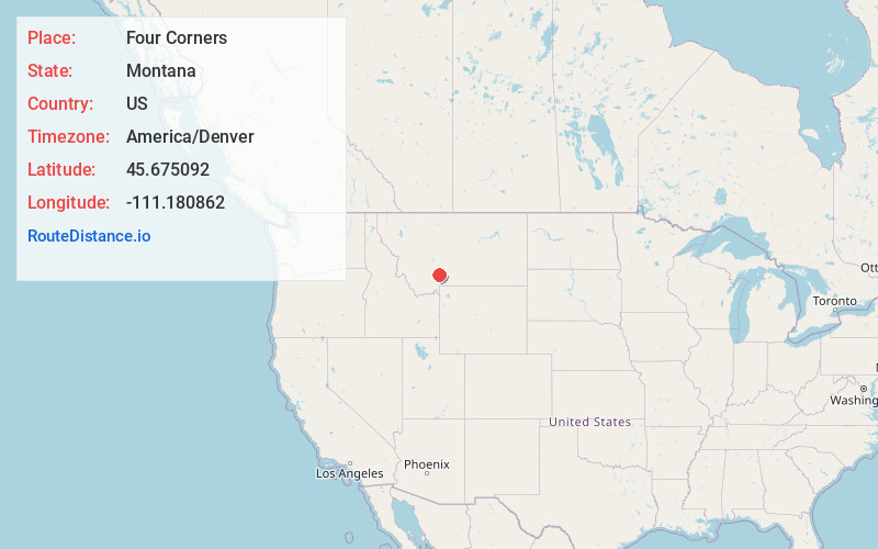 Map of Four Corners