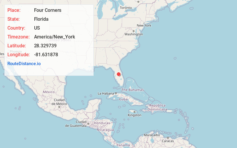 Map of Four Corners