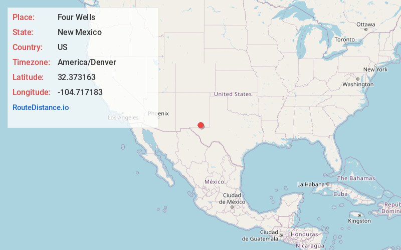 Map of Four Wells
