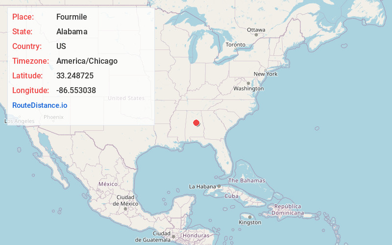 Map of Fourmile