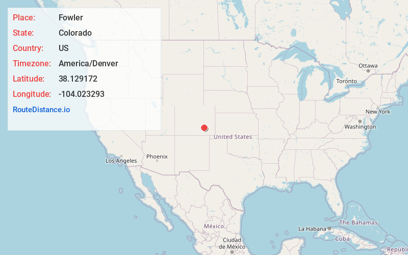 Map of Fowler