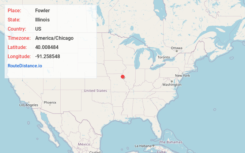 Map of Fowler
