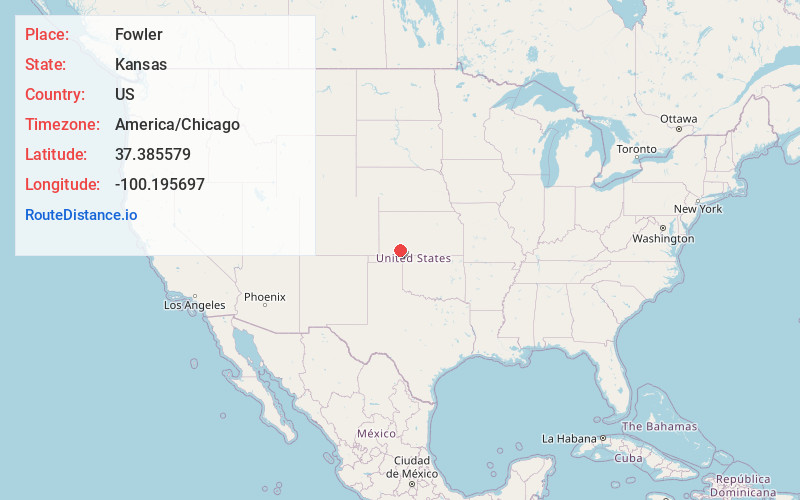 Map of Fowler