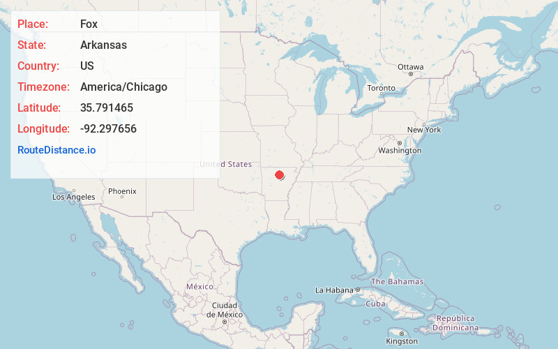 Map of Fox