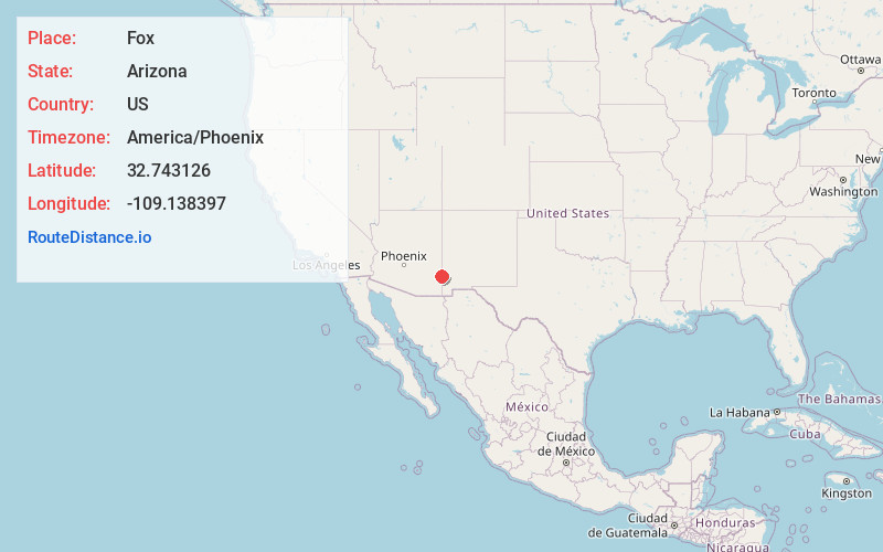 Map of Fox