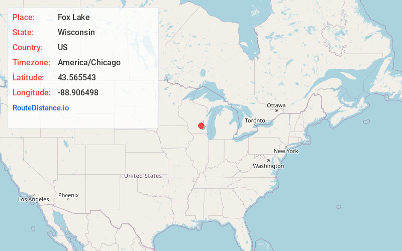 Map of Fox Lake