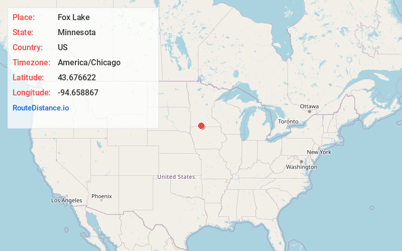 Map of Fox Lake