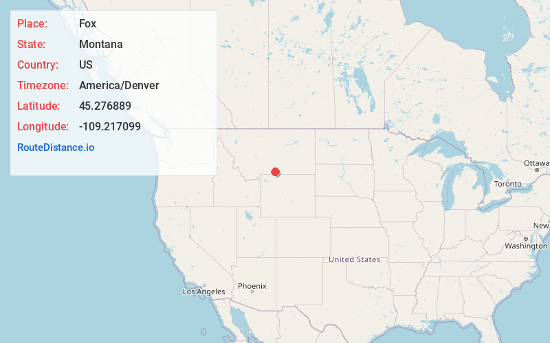 Map of Fox