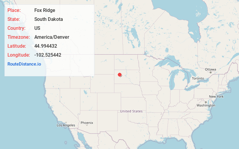 Map of Fox Ridge