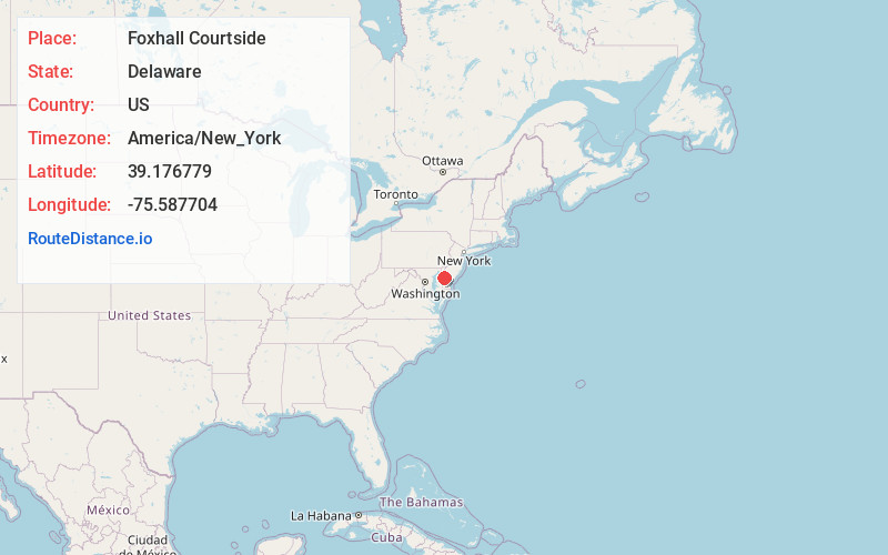 Map of Foxhall Courtside