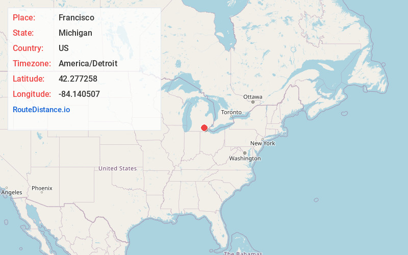 Map of Francisco