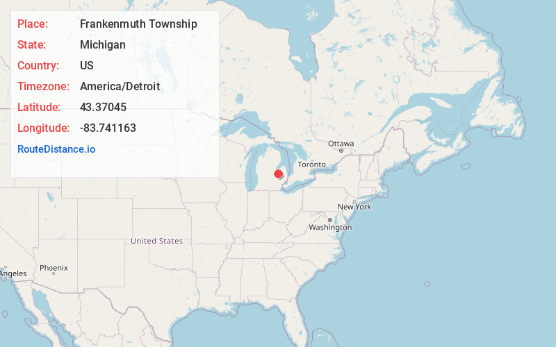 Map of Frankenmuth Township