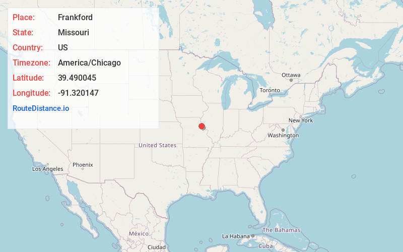 Map of Frankford