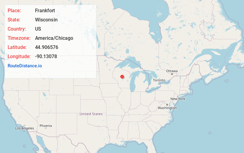Map of Frankfort