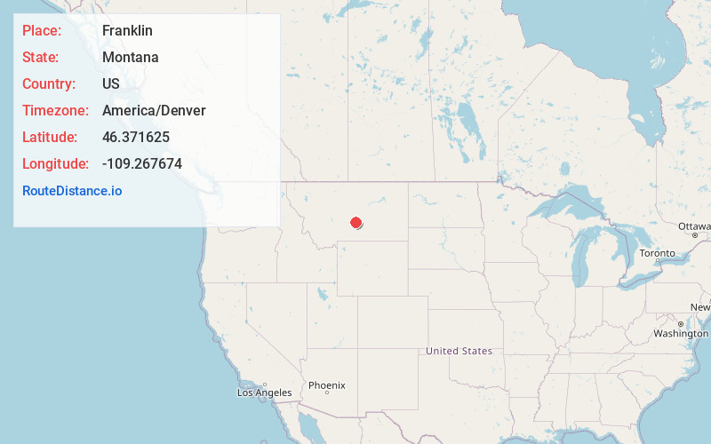 Map of Franklin