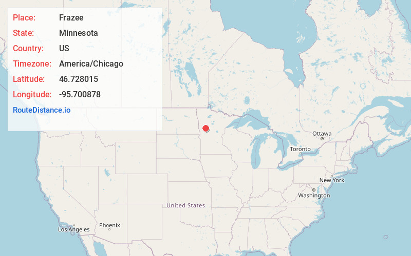 Map of Frazee