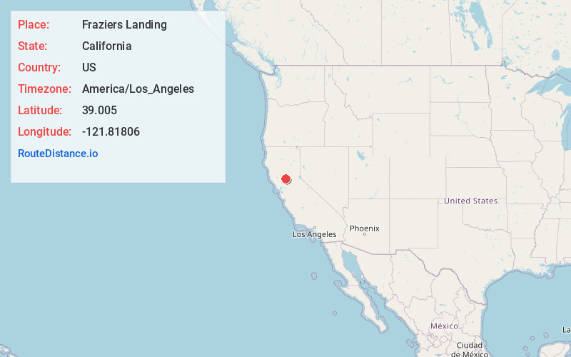 Map of Fraziers Landing