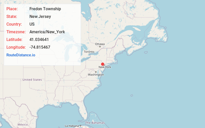 Map of Fredon Township