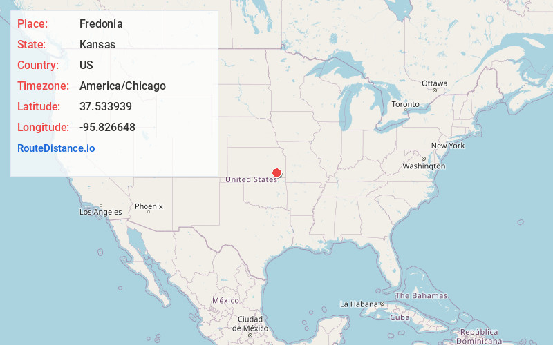 Map of Fredonia