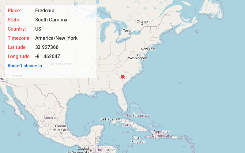 Map of Fredonia
