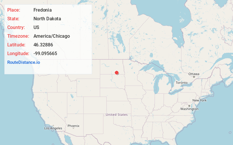 Map of Fredonia