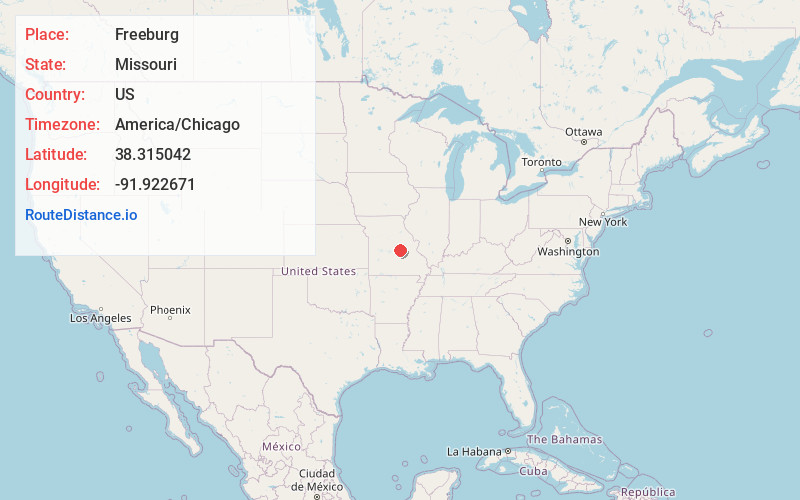 Map of Freeburg