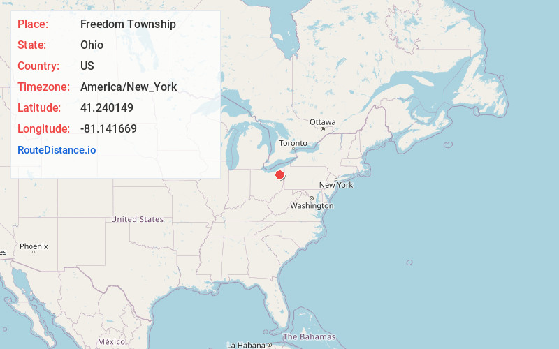 Map of Freedom Township