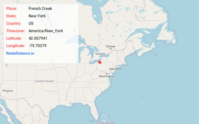 Map of French Creek