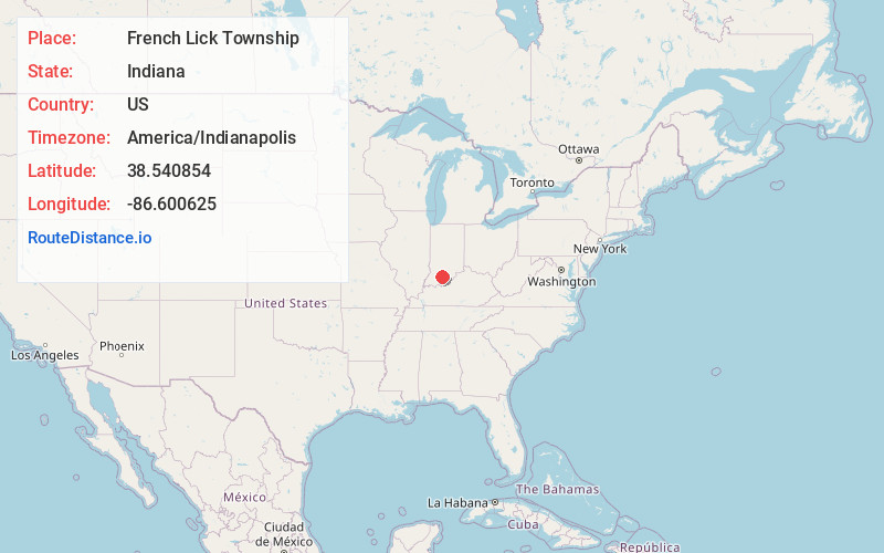 Map of French Lick Township
