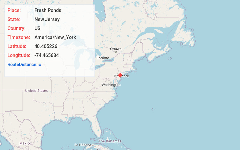 Map of Fresh Ponds