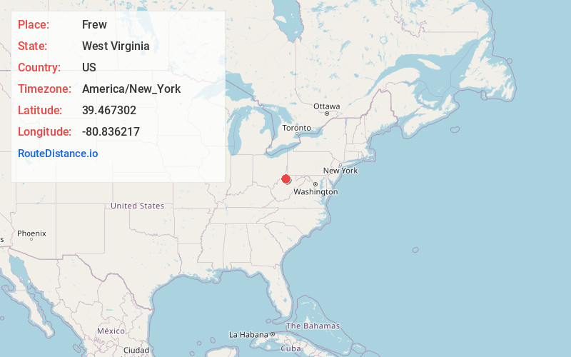 Map of Frew